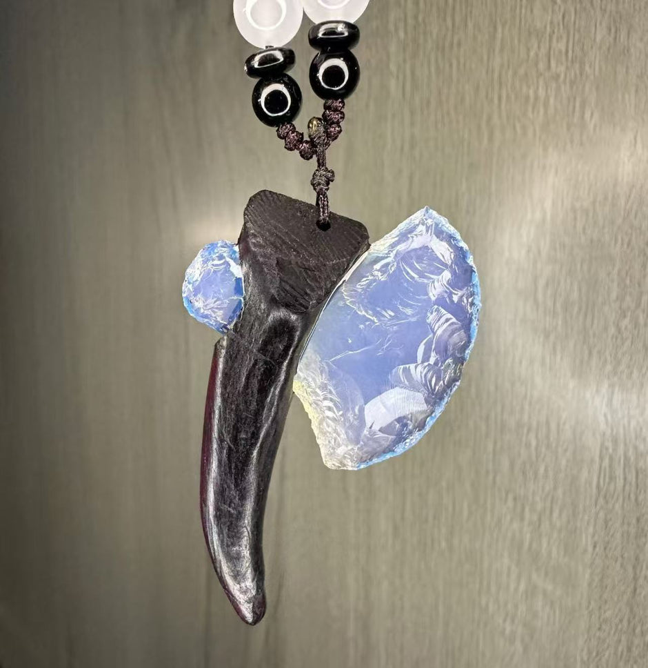 Blessing Crystal Axe Charm